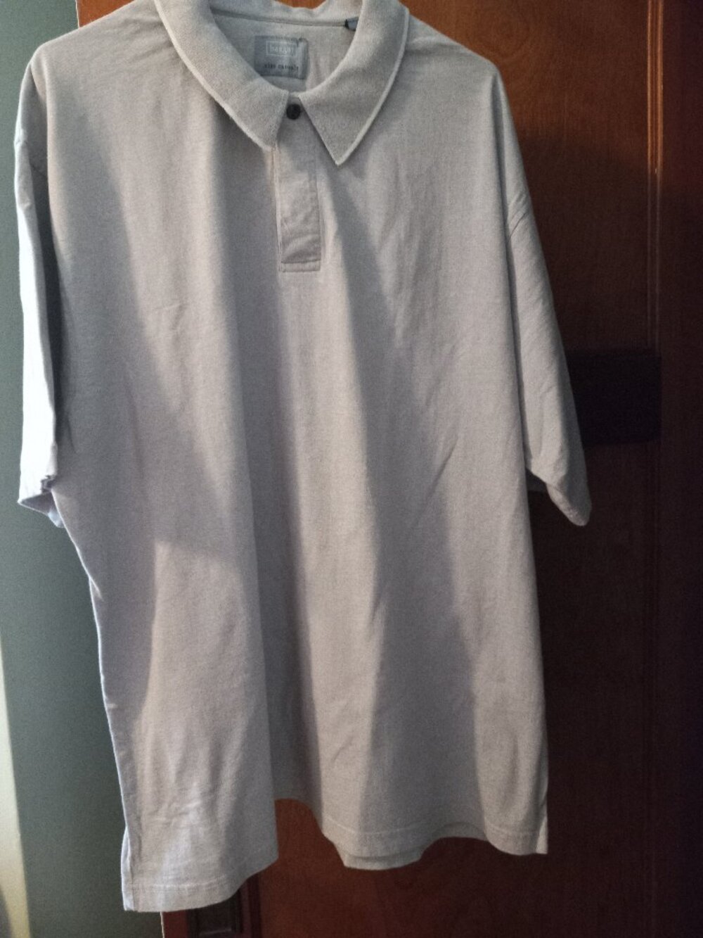 Men's XL Haggar City Casuals Short Sleeve Gray Polo